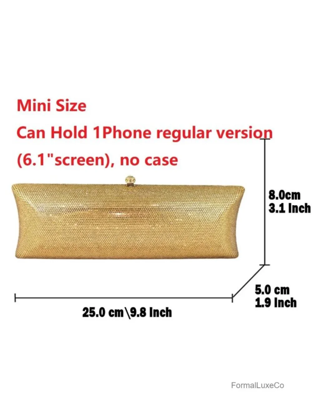 Crystal Rhinestone Clutch Bag Evening Minaudiere Handbag Women Wedding Prom